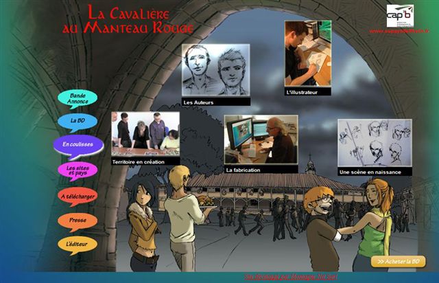 Site web dédié à La Cavalière au Manteau Rouge